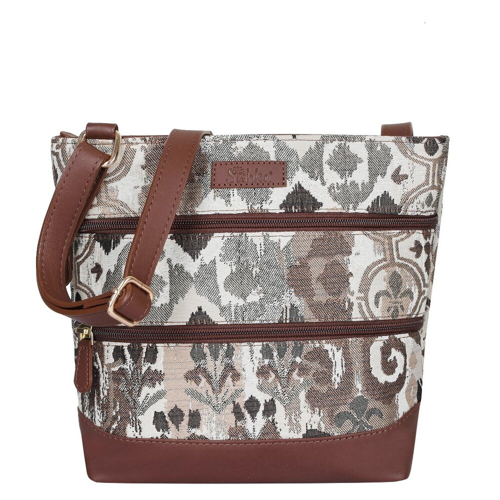 Women’s Tapestry Messenger Sling Bag in Abstract Pattern – Crossbody Bag Purse
